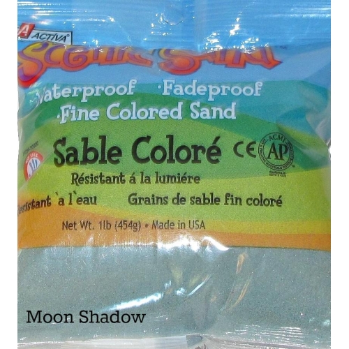 Scenic Sand™ Craft Colored Sand, Moon Shadow, 1 lb (454 g) Bag